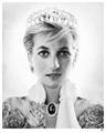 Top Selling Artwork - Lady Diana B&amp;W
