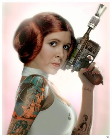 Princess Leia Tattoo Colour By J J Adams