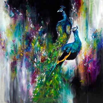 Opulent Peacocks By Katy Jade Dobson