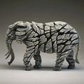 Top Selling Artwork - Elephant - White